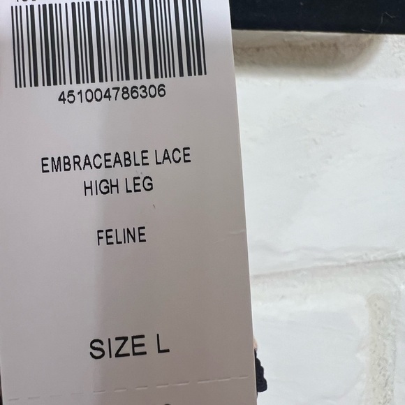 NWT Soma Embraceable Lace High Leg Underwear Panty Cheetah Feline Sz L #0105 - Picture 5 of 7